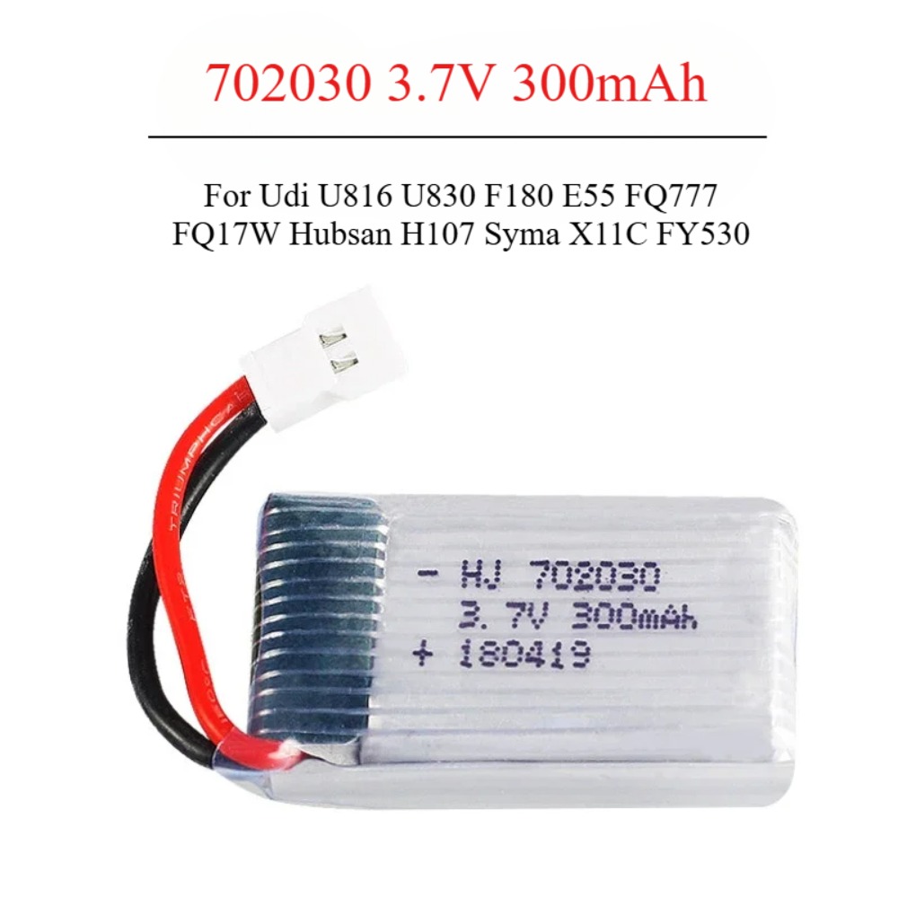 Drone Kit Beginner - 3.7V 300mAh Lipo 배터리 U816 F180