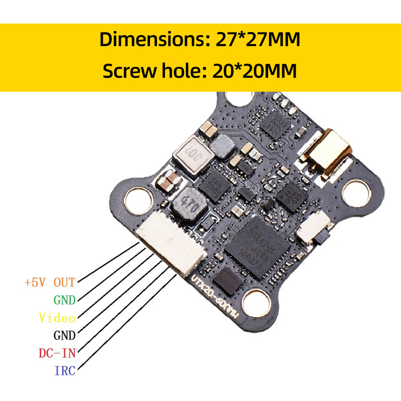 JHEMCU VTX20-600 5.8G 40CH FPV - Drone Kit Long Range 리뷰 및 가격