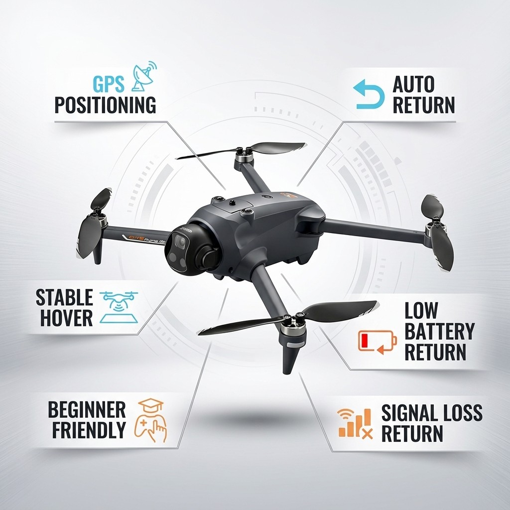포텐식 드론 GPS 자동 복귀 장애물 회피 전문 항공기 - Drone Kit With Camera 리뷰 및 가격